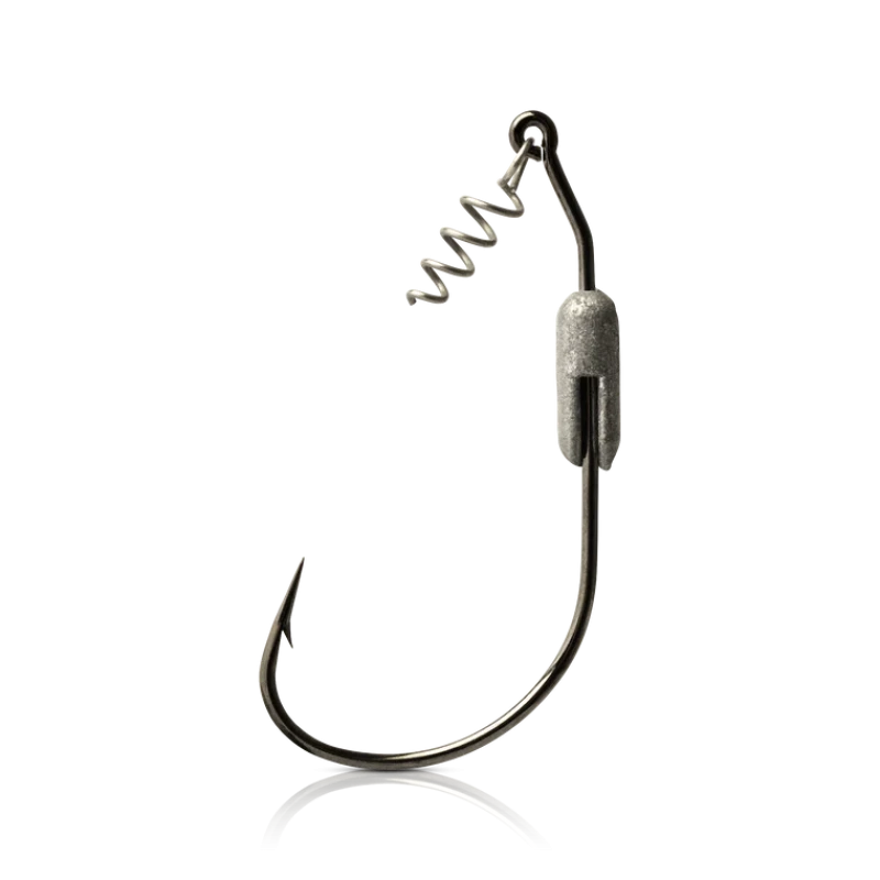 Mustad Hooks Weighted Power Lock Plus Spring Keeper Hook 1/8oz (91768S18)