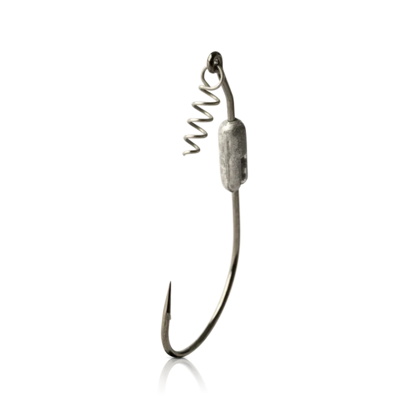 Mustad Hooks Weighted Power Lock Plus Spring Keeper Hook 1/16oz (91768S116)