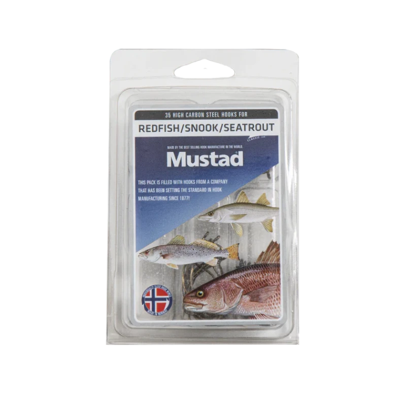 Mustad Inshore Kit - Redfish/ Snook/ Seatrout Assorted Hooks BULK 35 Pack (HOOKS-MUSTAD-KIT-RDFISH-SNK-SEATRT)