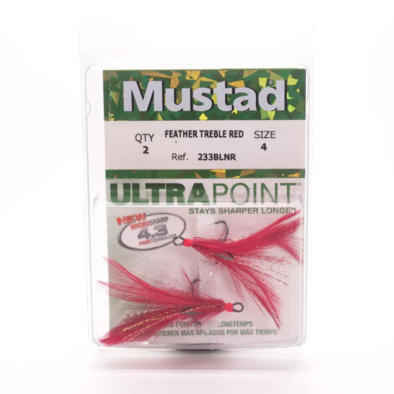 Mustad Treble Hooks Dressed Triple Grip (233BLN)