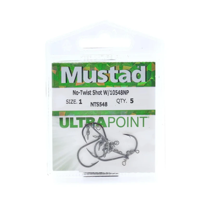 Mustad Hooks No-Twist Dropshot Rig Mini Swivel (NTS548)