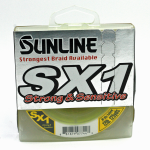 Sunline Fishing Line – Braid – SX1 – Hi-Vis Yellow – 125 Yard Spool