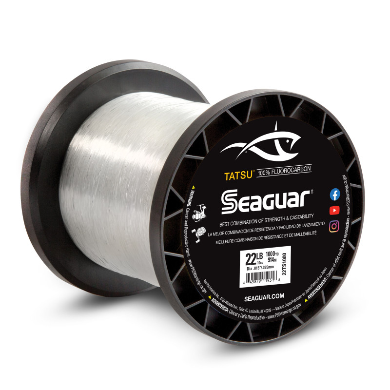 Seaguar TATSU Fluorocarbon Line 1000 Yards Bulk Spool - (TS1000)