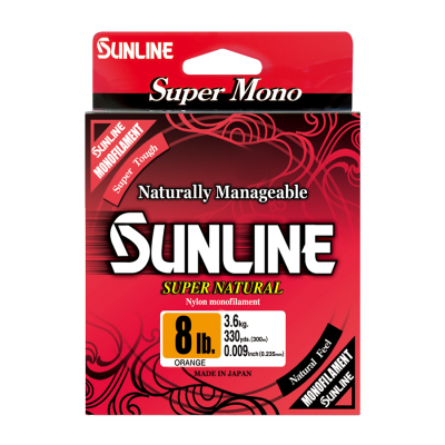 Sunline Fishing Lines - Monofilament - Super Natural - Orange - 330 Yard Spool