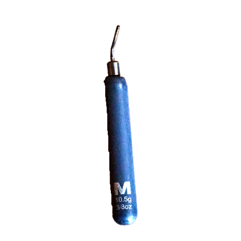 Mustad TitanX Tungsten Skinny Drop Shot Weights Black (MTW011-TX)