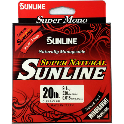 Sunline Fishing Lines - Monofilament - Super Natural - Clear - 660 Yard Bulk Spool