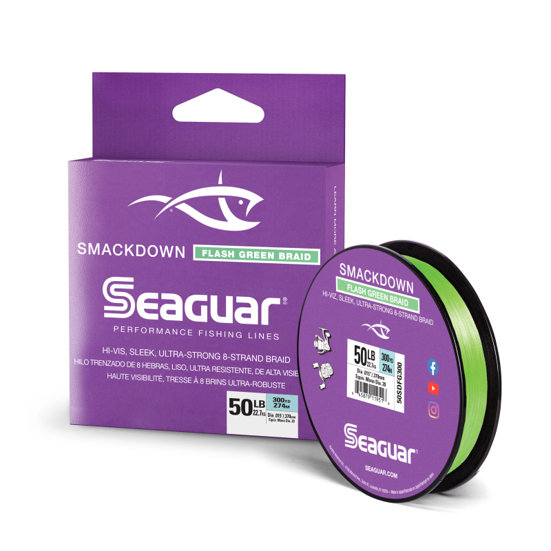 Seaguar - Braid - SMACKDOWN GREEN 300 Yard Spool (SDFG300)
