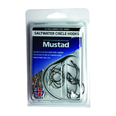 Mustad Saltwater Circle Hook Kit Assorted BULK 35 Pack (HOOKS-MUSTAD-KIT-CIRCLE-SW)