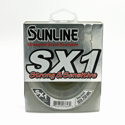 Sunline Fishing Line - Braid - SX1 - Deep Green - 250 Yard Filler Spool